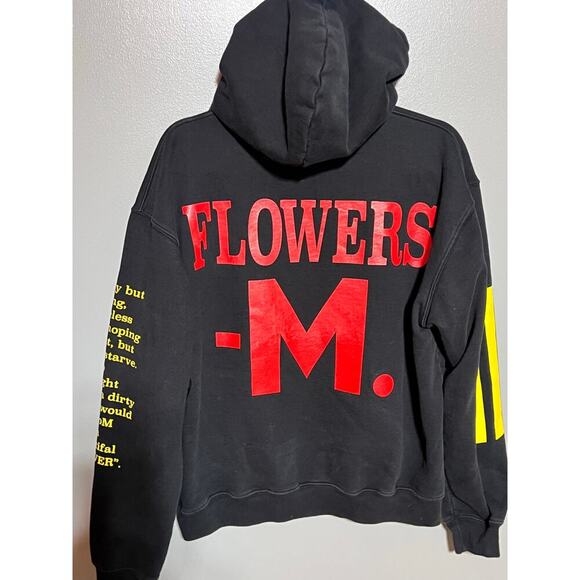 EMline LA Hoodie Black Size Small Imagines on front verbiage on arm and back - Picture 5 of 9